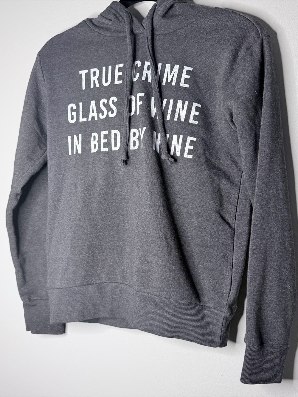 Fifth Sun Charcoal True Crime Graphic Hoodie